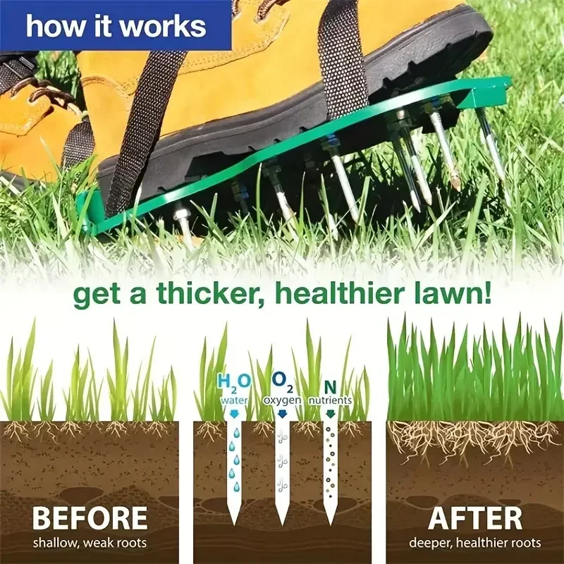 Garden Aerator Shoes Spike Wal - Gardening Tools For Weeds ulasan dan harga