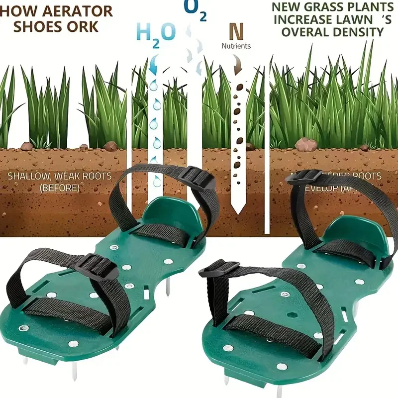 Garden Aerator Shoes Spike Wal - Gardening Tools For Weeds ulasan dan harga