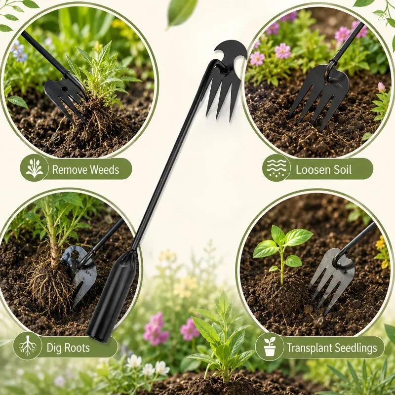 2 in 1 Garden Rake Manual Seed - Gardening Tools For Weeds ulasan dan harga
