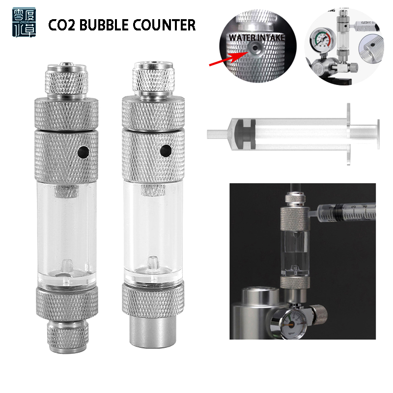 Aquarium CO2 Bubble Meter Wate - Aquaponics Fish Tank ulasan dan harga