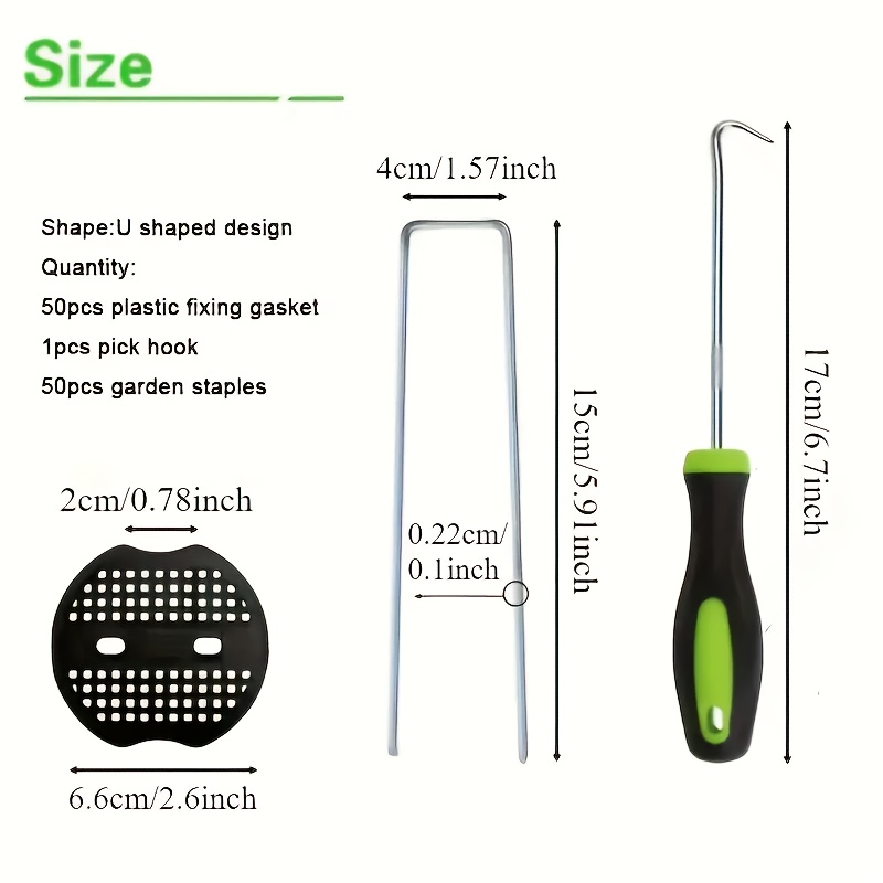 101pcs Garden Stakes Set - U-s - Gardening Tools For Weeds ulasan dan harga