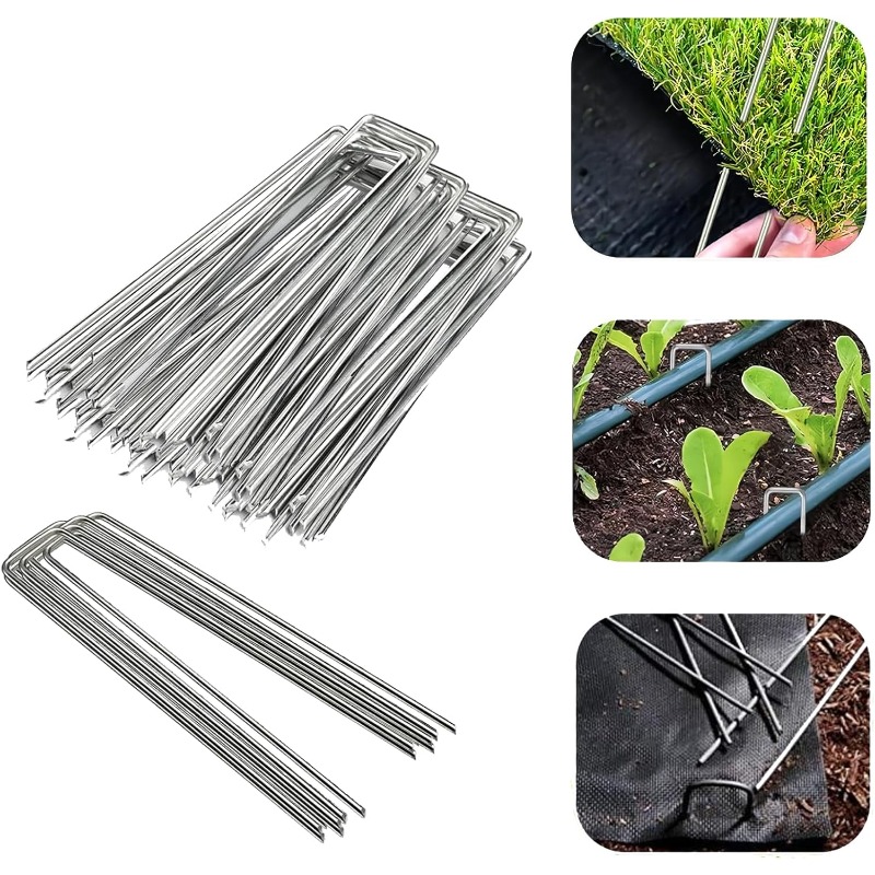 10 Pcs U-shaped Garden Nails A - Gardening Tools For Weeds ulasan dan harga
