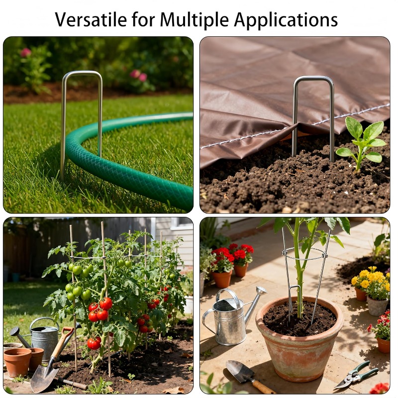 10 Pcs U-shaped Garden Nails A - Gardening Tools For Weeds ulasan dan harga