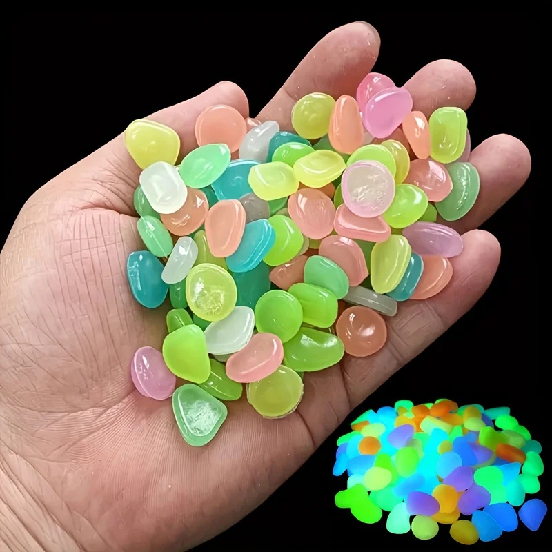 50-200pcs Glow in The Dark Peb - Aquaponics Fish Tank ulasan dan harga