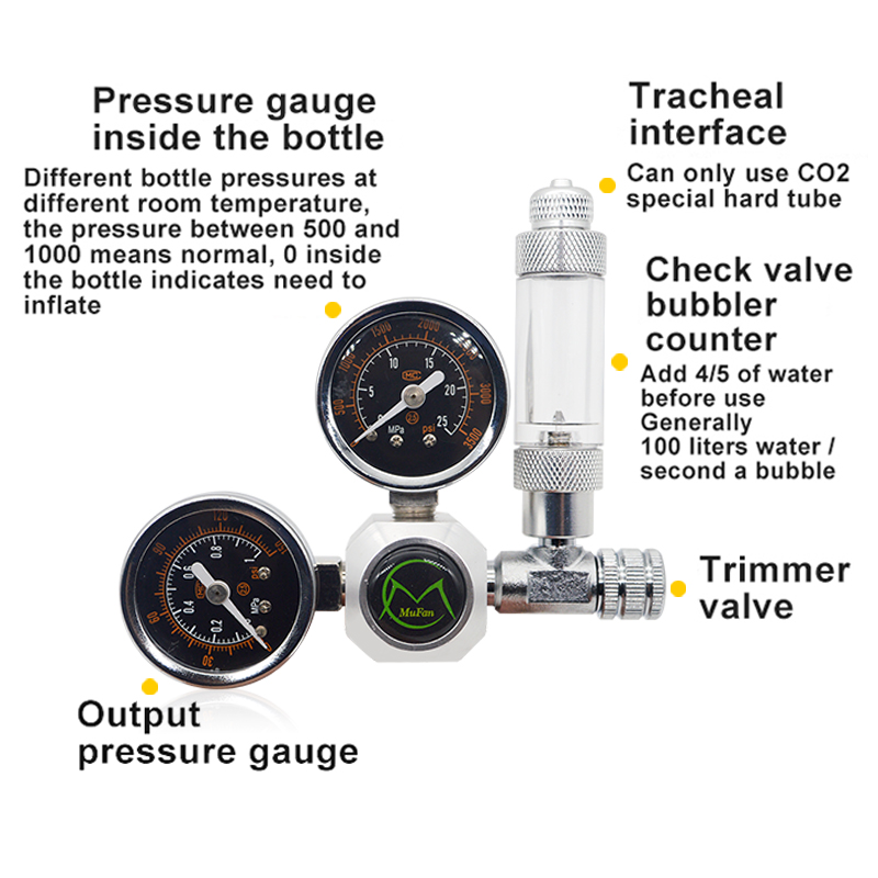 Aquarium CO2 Regulator Magneti - Aquaponics Fish Tank ulasan dan harga