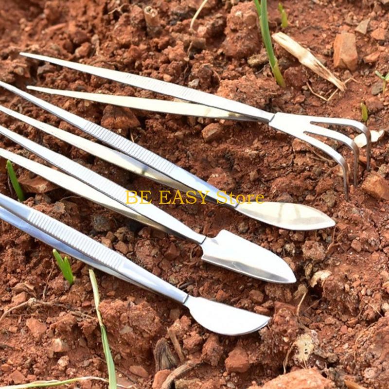 E28F Garden Bonsai Tweezers Du - Gardening Tools For Weeds ulasan dan harga