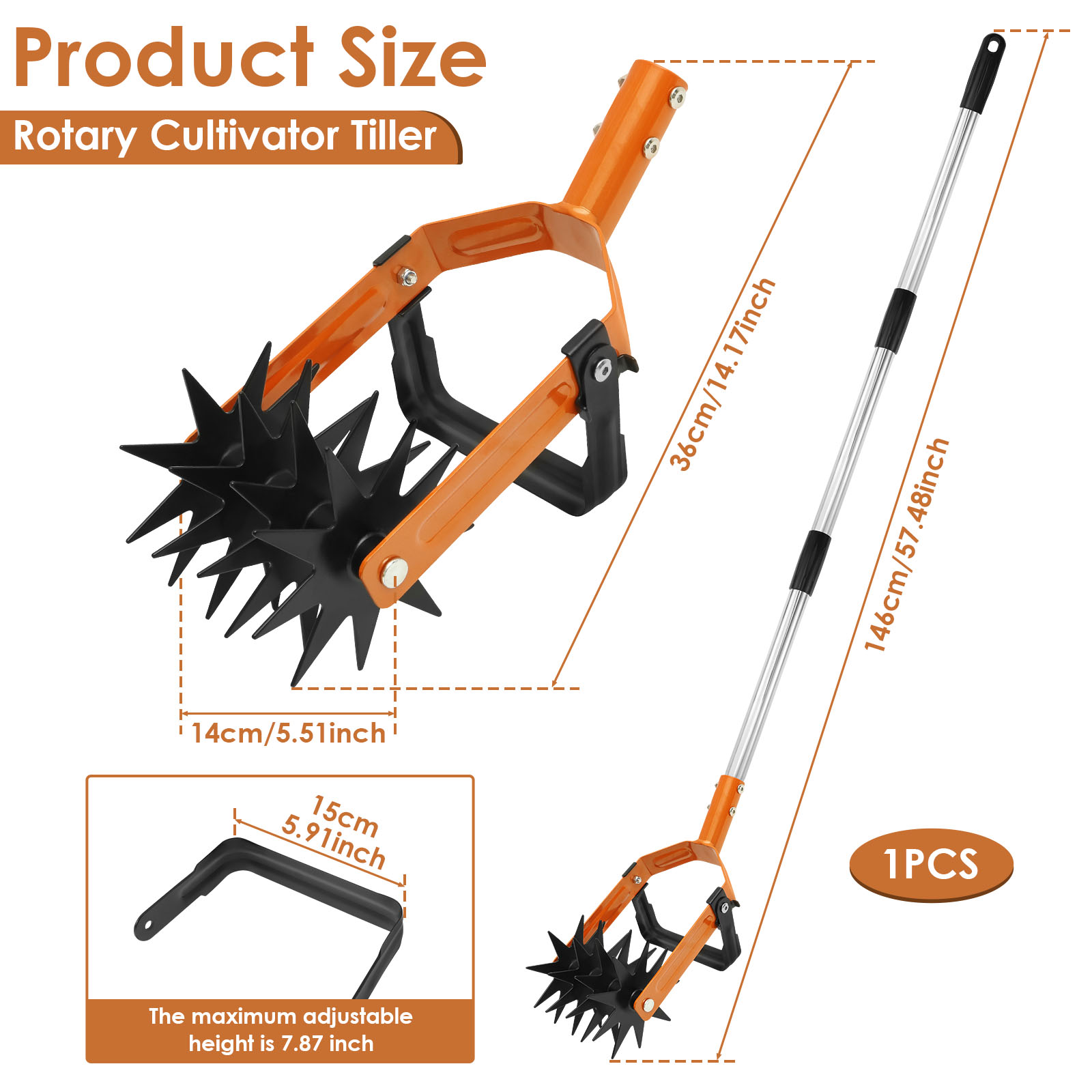 New 2-in-1Tiller Tool Stainles - Gardening Tools Long ulasan dan harga